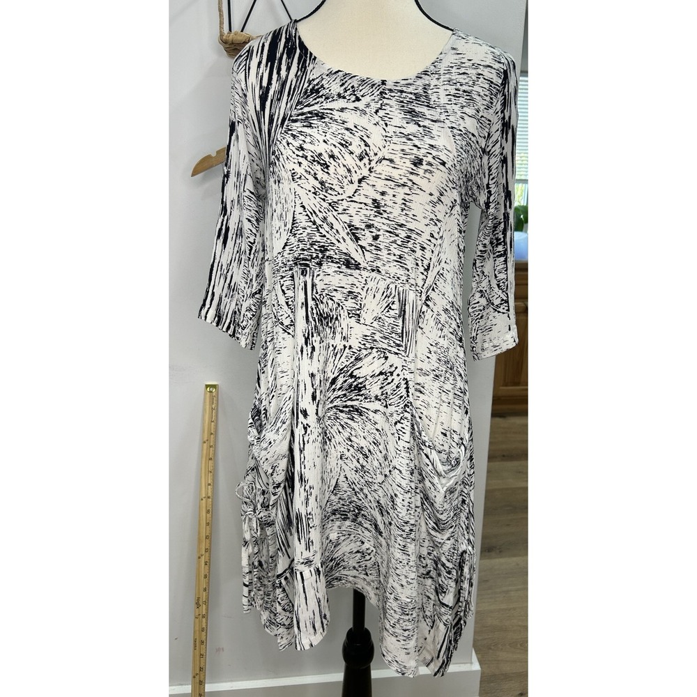 NOMADE Midi Summer Dress Adjustable tape below with pockets Size‎ S